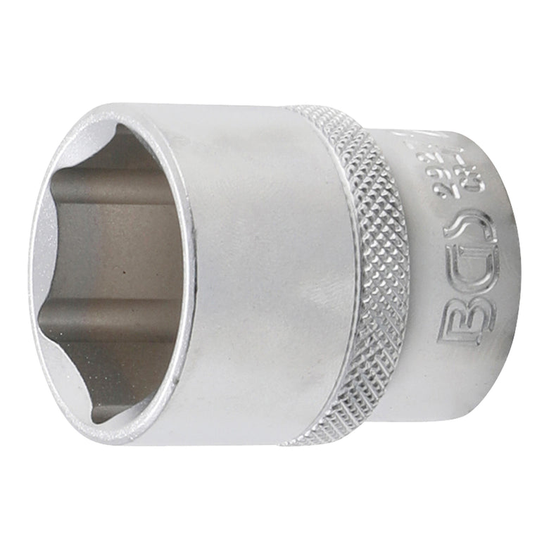 BGS Steckschlüssel-Einsatz Sechskant Antrieb Innenvierkant 12,5 mm (1/2") SW 27