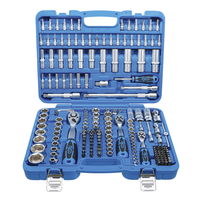 BGS Steckschlüssel-Satz Sechskant Antrieb 6,3 mm / 10 mm / 12,5 mm Zollgrößen