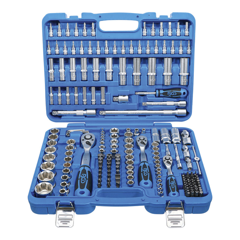 BGS Steckschlüssel-Satz Wellenprofil Antrieb 6,3 mm / 10 mm / 12,5 mm 192-tlg.