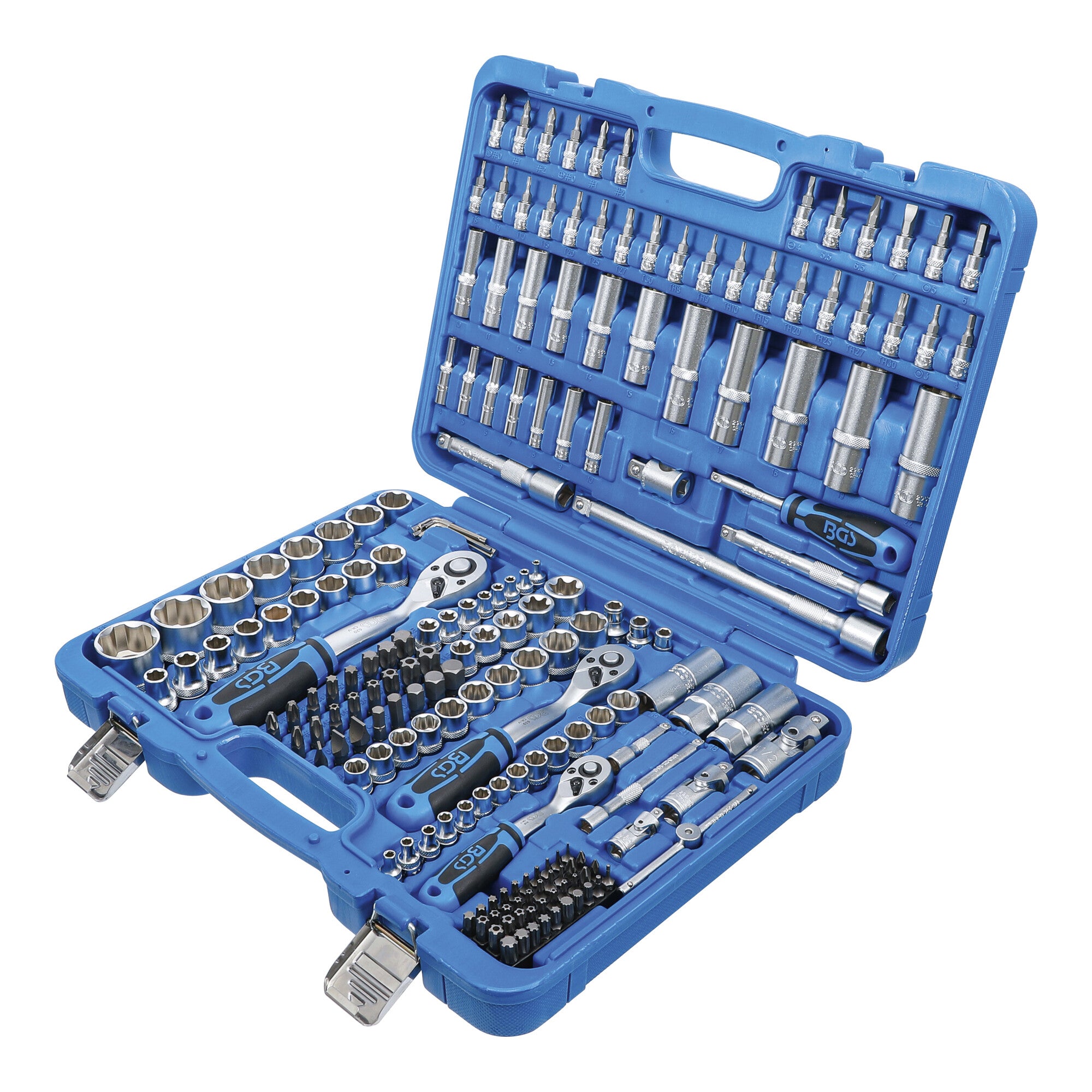 BGS Steckschlüssel-Satz Wellenprofil Antrieb 6,3 mm / 10 mm / 12,5 mm 192-tlg.