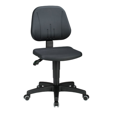 bimos Arbeitsdrehstuhl Unitec mit Rollen und PU-Schaum schwarz Sitzhöhe 440-620