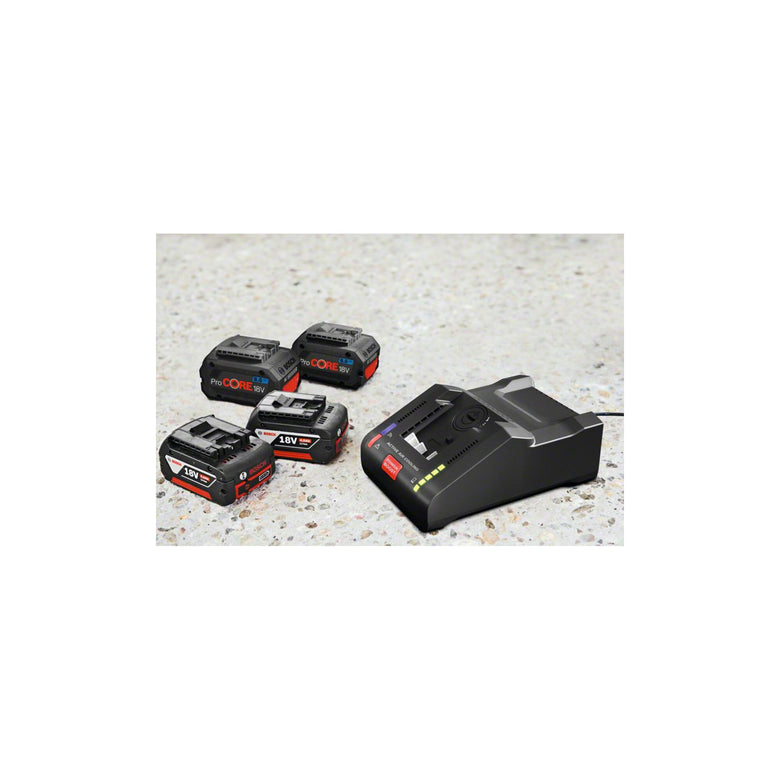 Bosch Akku Starter-Set: 2 x ProCORE 18 Volt 12,0 Ah GAL 18V-160 C und GCY 30-4
