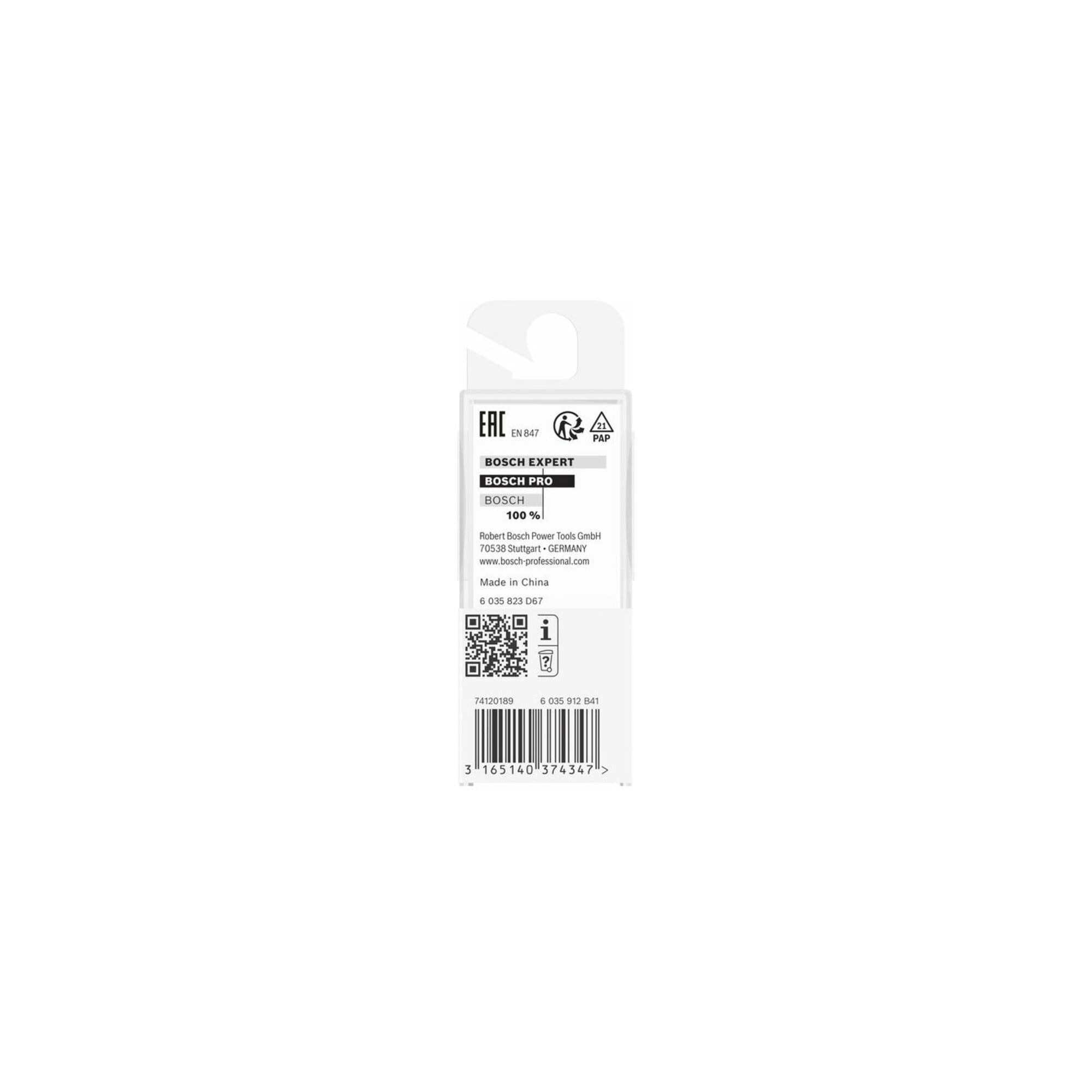 Bosch Bündigfräser 6 mm D1 6,35 mm L 16,1 mm G 54 mm