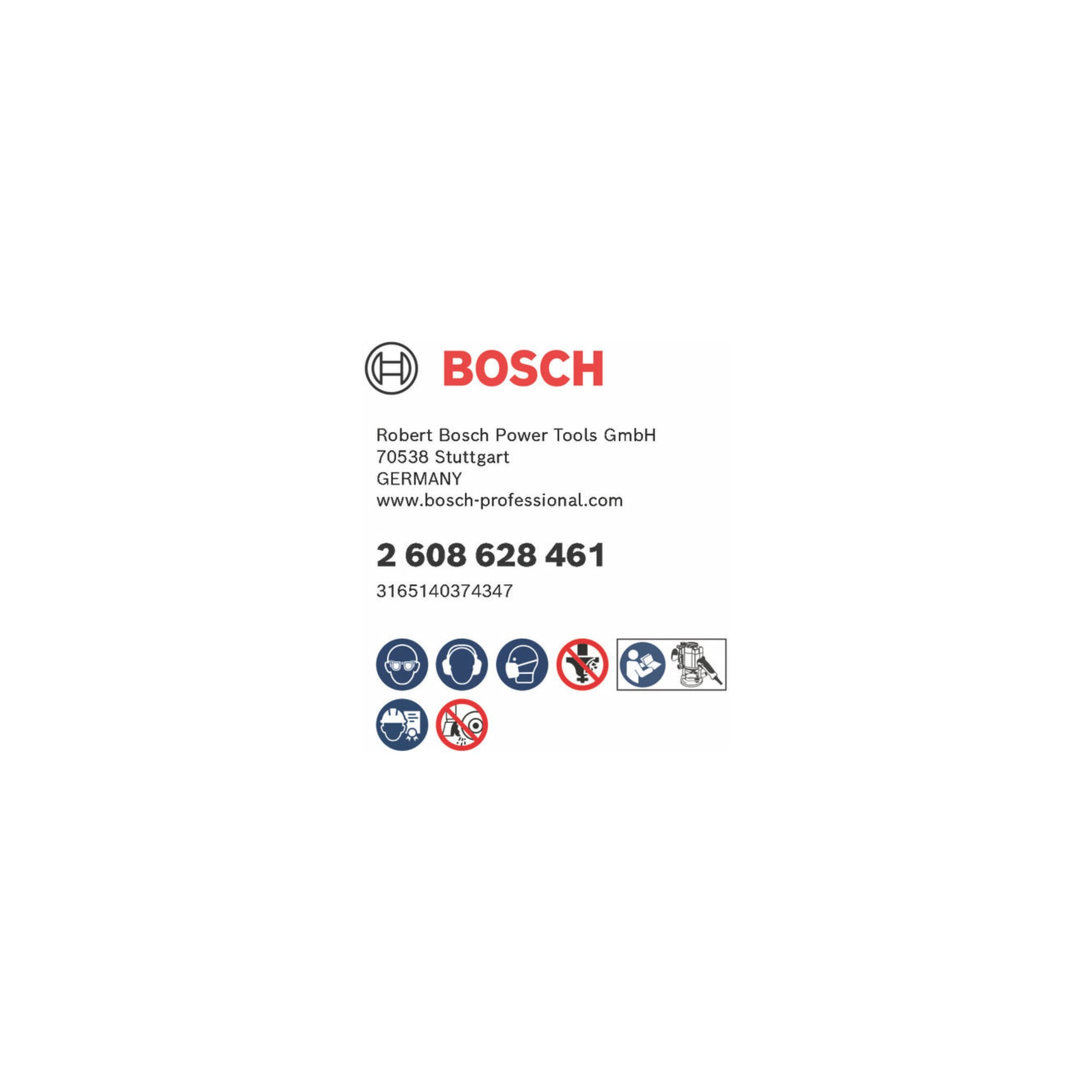 Bosch Bündigfräser 6 mm D1 6,35 mm L 16,1 mm G 54 mm