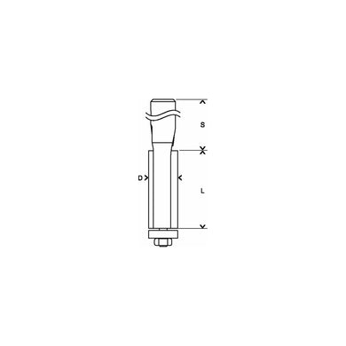 Bosch Bündigfräser Expert for Wood 8 mm D1 12,7 mm L 40 mm G 84 mm