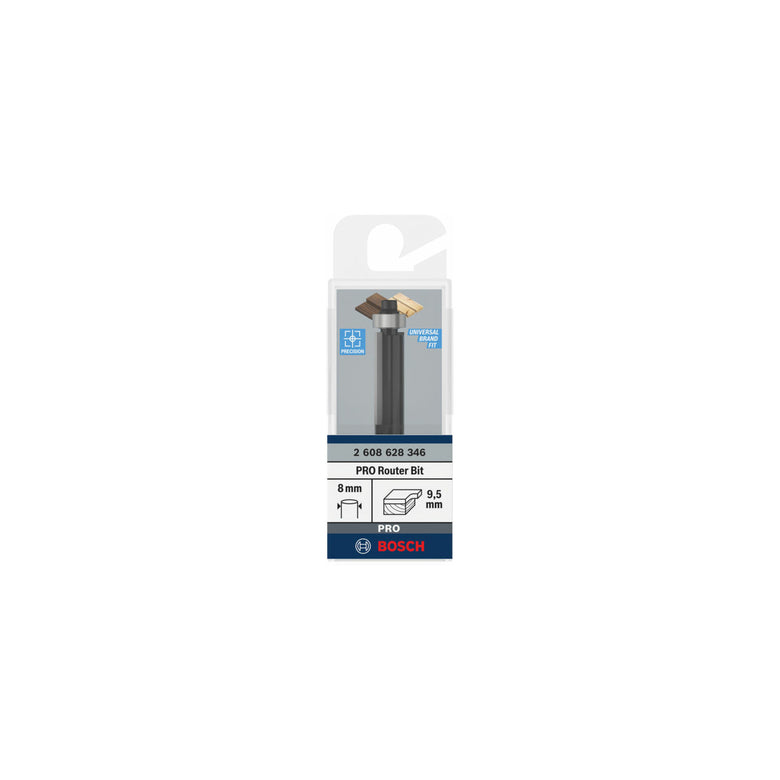 Bosch Bündigfräser Standard for Wood 8 mm D1 9,5 mm L 25,4 mm G 68 mm