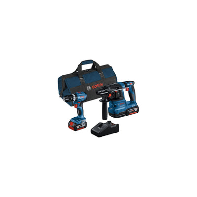 Bosch Combo Kit 2-tlg. 18V: GSB 18V-45 + GBH 18V-22 + 2 x Akku 4.0Ah