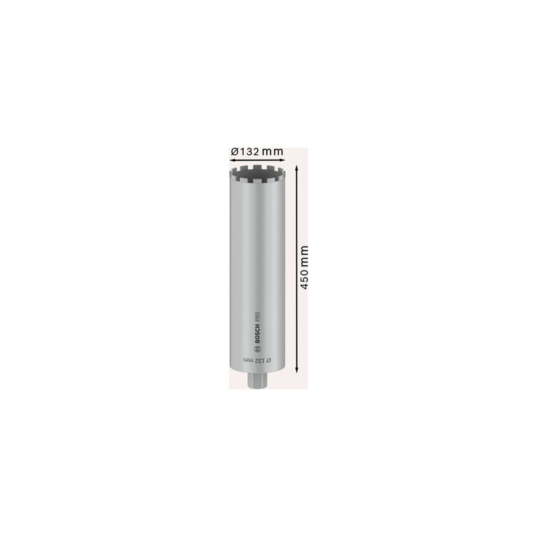 Bosch Diamantbohrkrone Standard for Concrete 1 1/4" UNC 132 mm 450 mm 11 10 mm