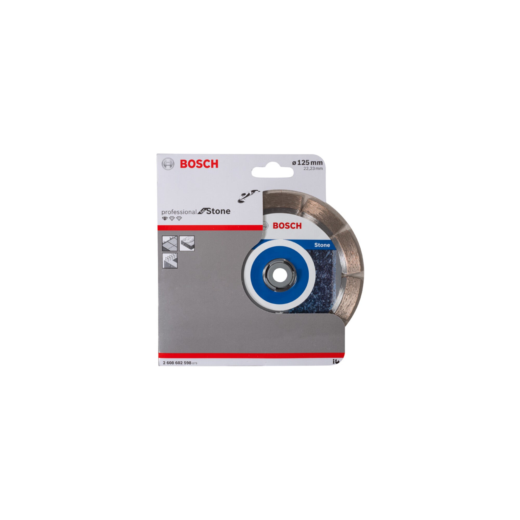 Bosch Diamanttrennscheibe Standard for Stone 125 x 22,23 x 1,6 x 10 mm