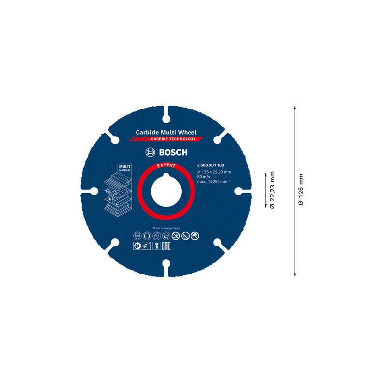Bosch EXPERT Carbide Multi Wheel Trennscheibe 125mm