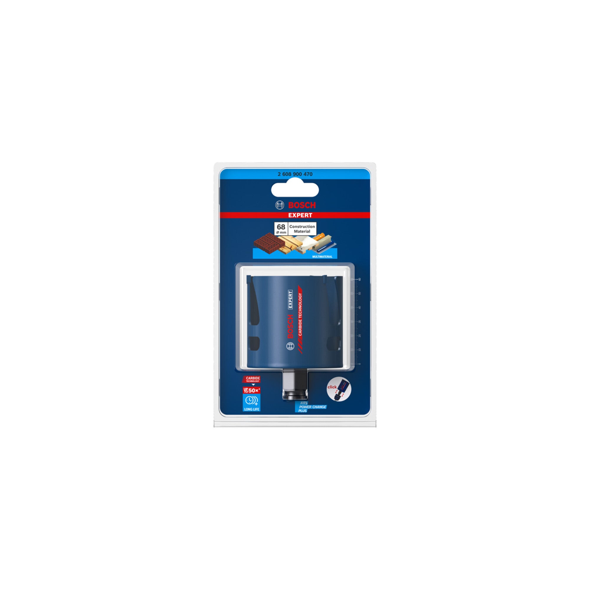 Bosch EXPERT Construction Material Lochsäge 68 x 60mm für Dreh- und Schlagbohrer
