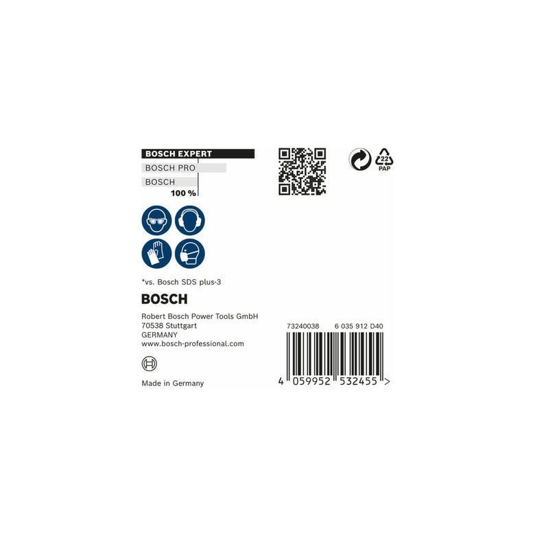 Bosch EXPERT SDS plus-7X Hammerbohrer 10 x 200 x 265mm für Bohrhämmer 10 Stk