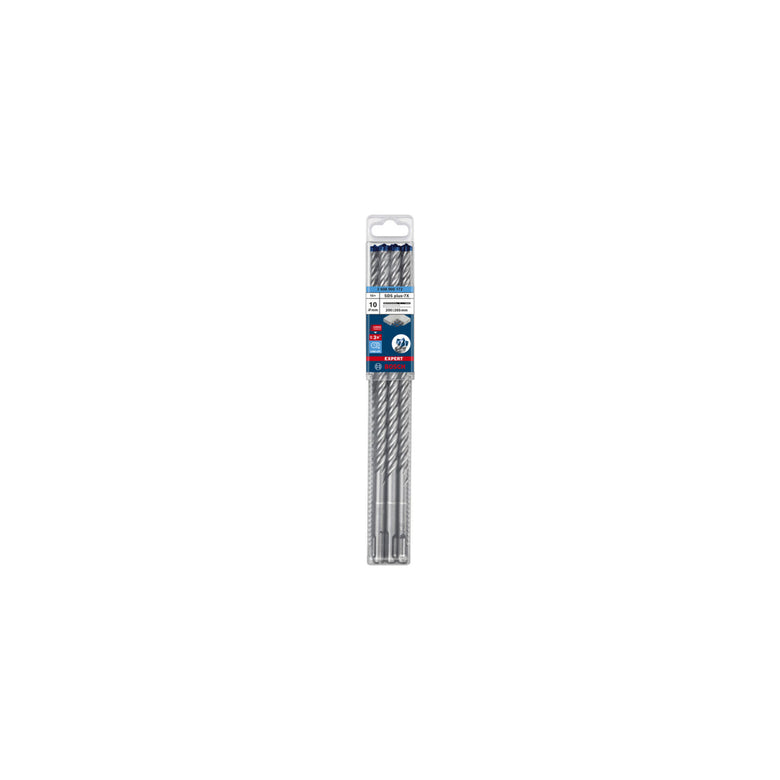 Bosch EXPERT SDS plus-7X Hammerbohrer 10 x 200 x 265mm für Bohrhämmer 10 Stk