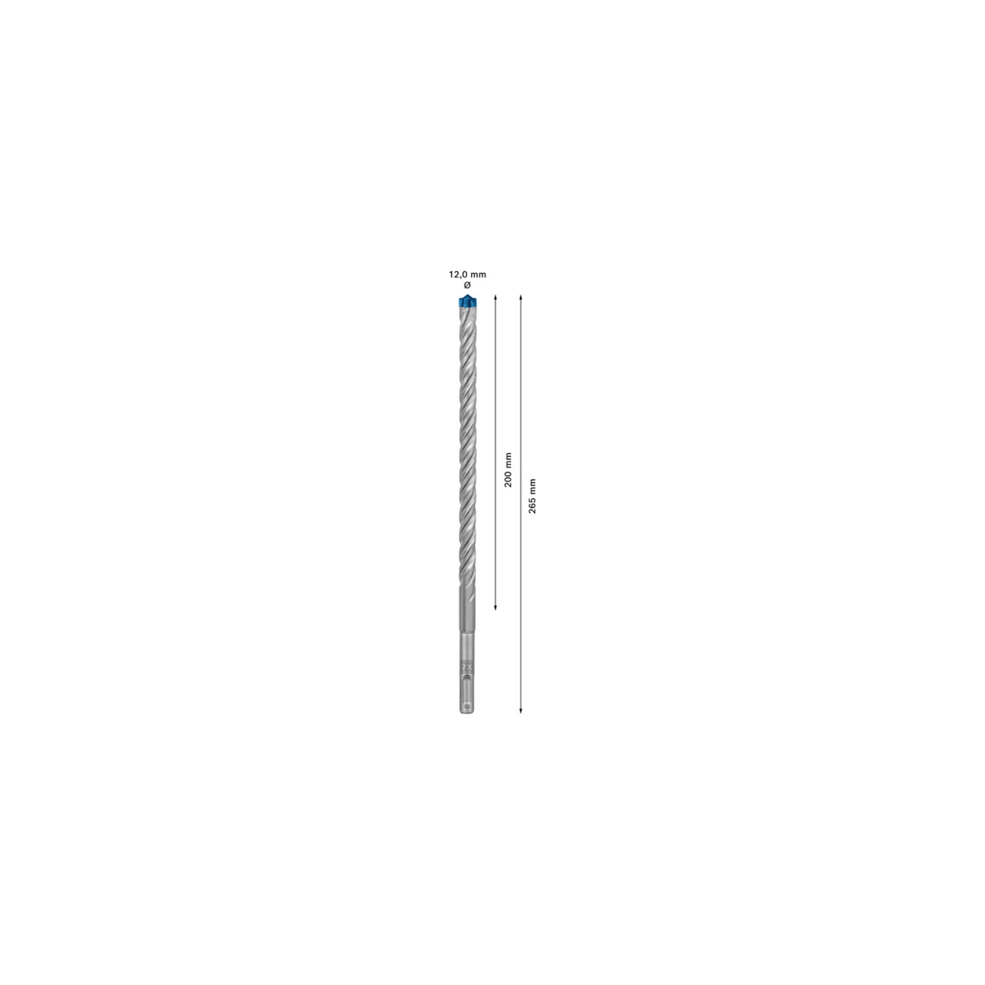 Bosch EXPERT SDS plus-7X Hammerbohrer 12 x 200 x 265mm für Bohrhämmer