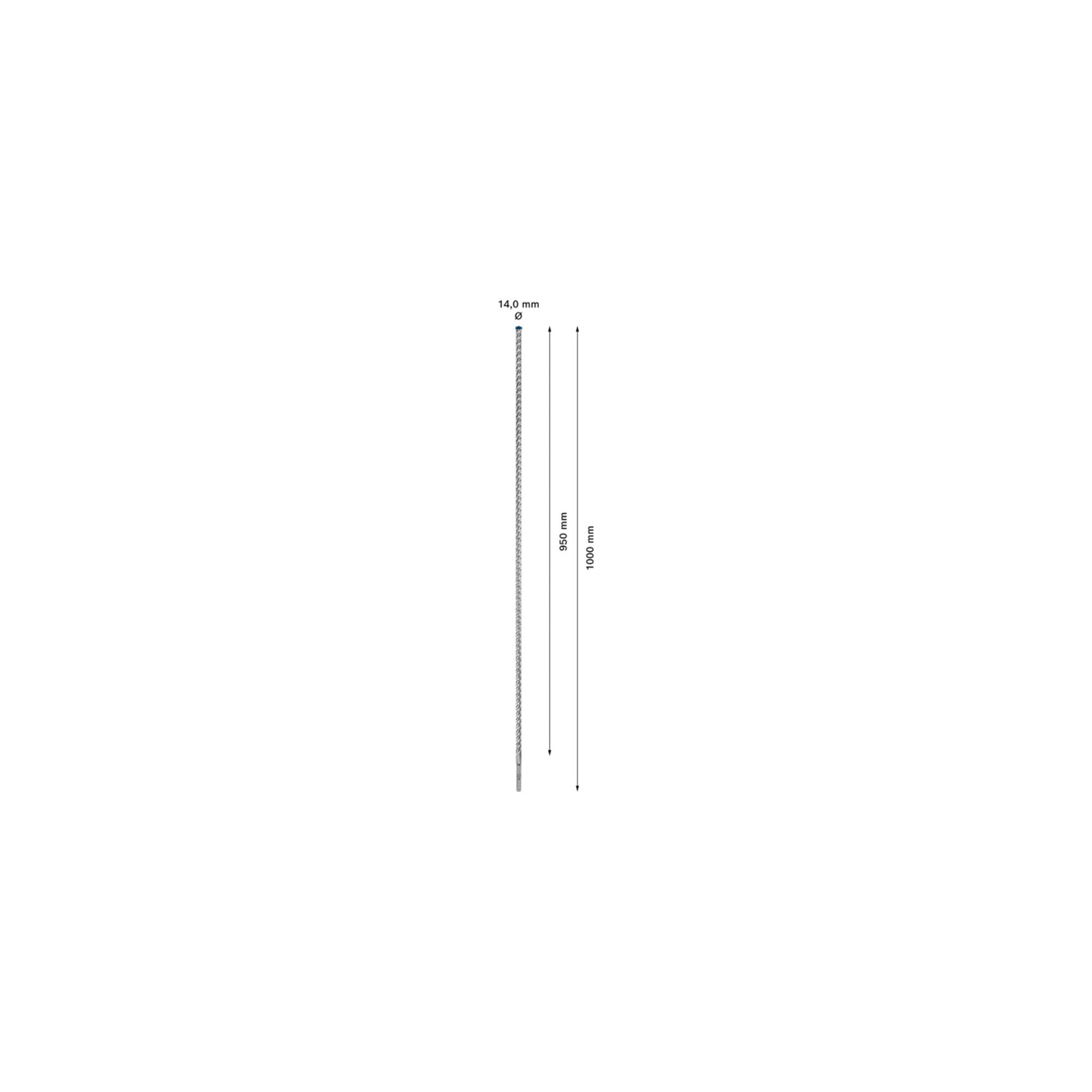 Bosch EXPERT SDS plus-7X Hammerbohrer 14 x 950 x 1000mm für Bohrhämmer