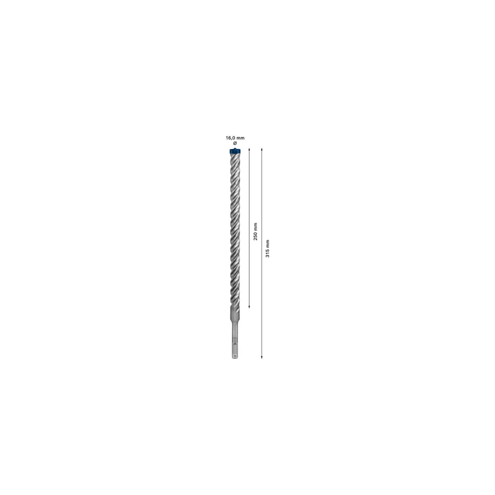 Bosch EXPERT SDS plus-7X Hammerbohrer 16 x 250 x 315mm für Bohrhämmer