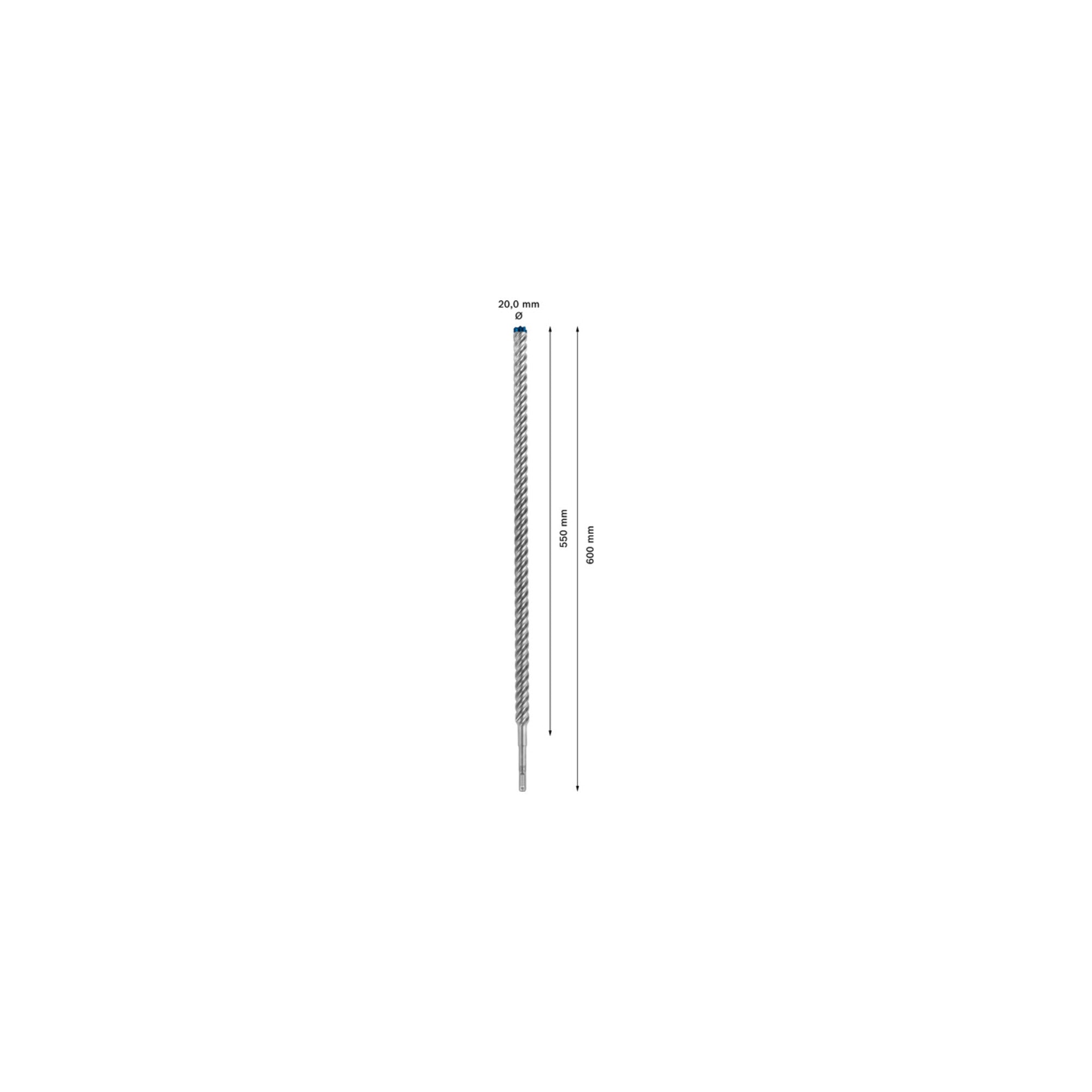 Bosch EXPERT SDS plus-7X Hammerbohrer 20 x 550 x 600mm für Bohrhämmer