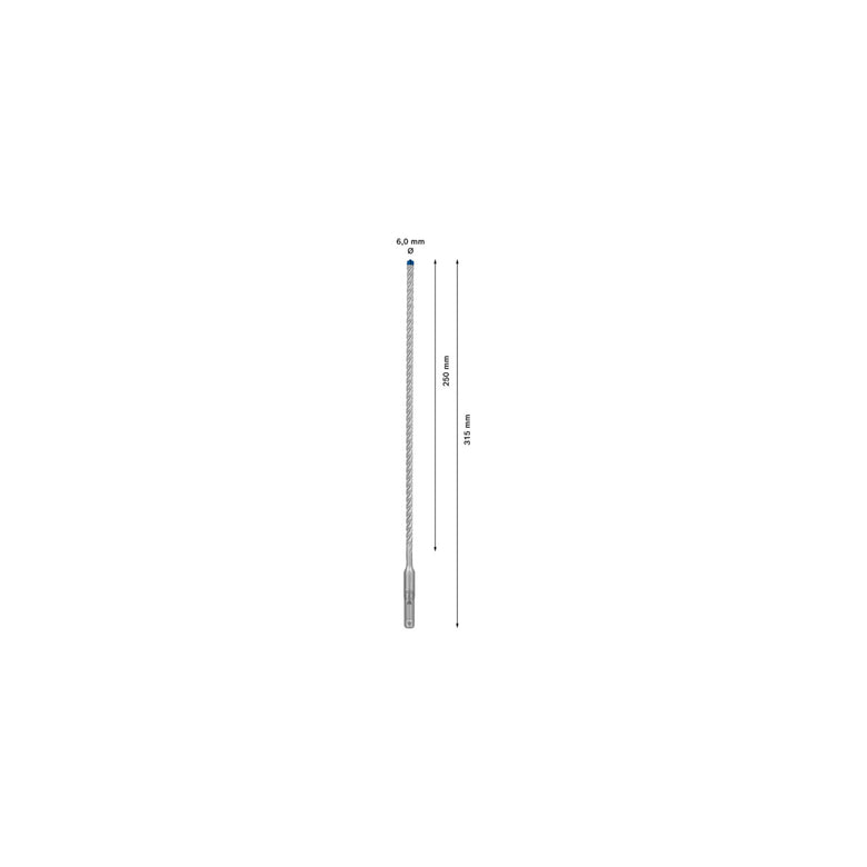Bosch EXPERT SDS plus-7X Hammerbohrer 6 x 250 x 315mm für Bohrhämmer