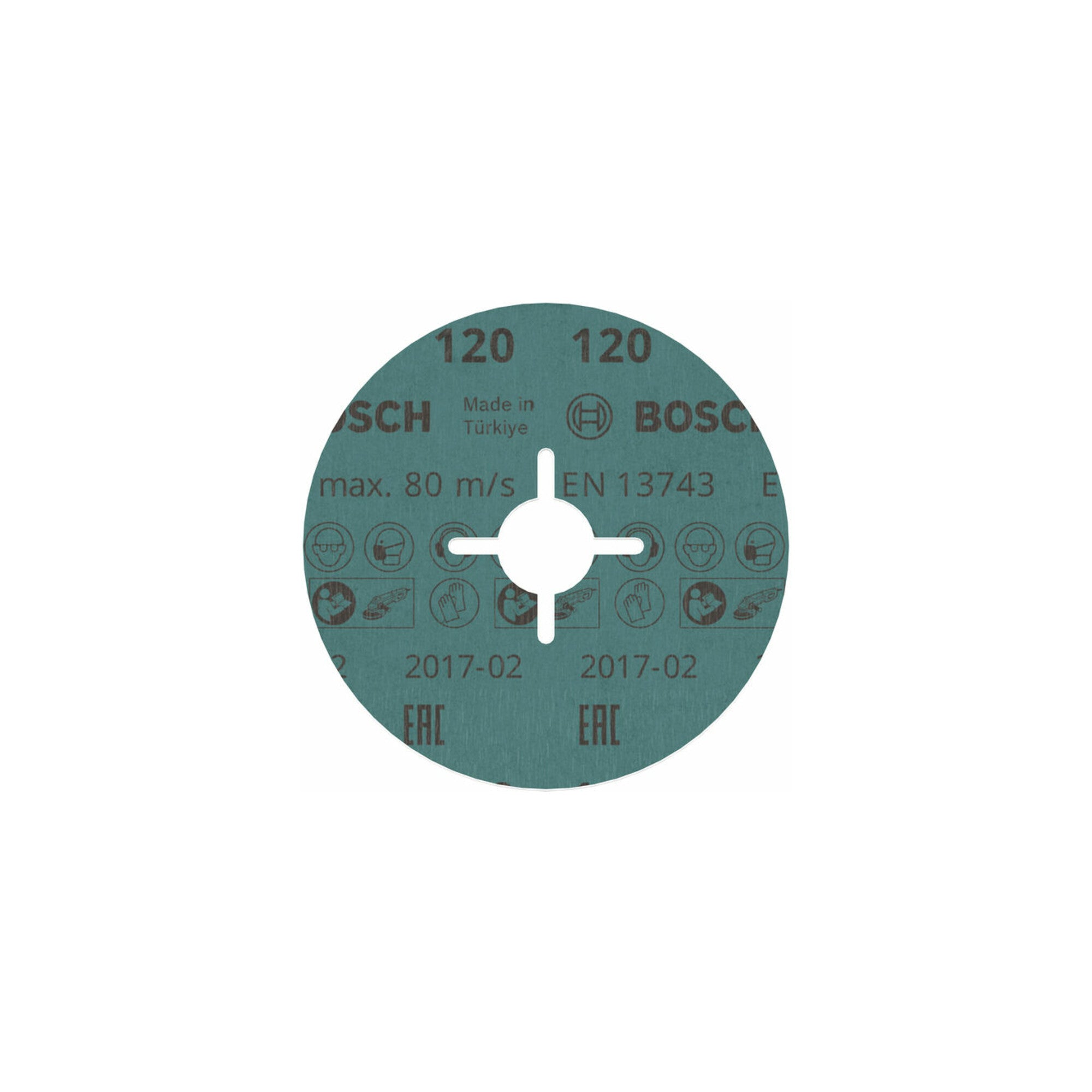 Bosch Fiberschleifscheibe R780 Best for Metal and Inox 115 x 22,23 mm 120 50 Stk