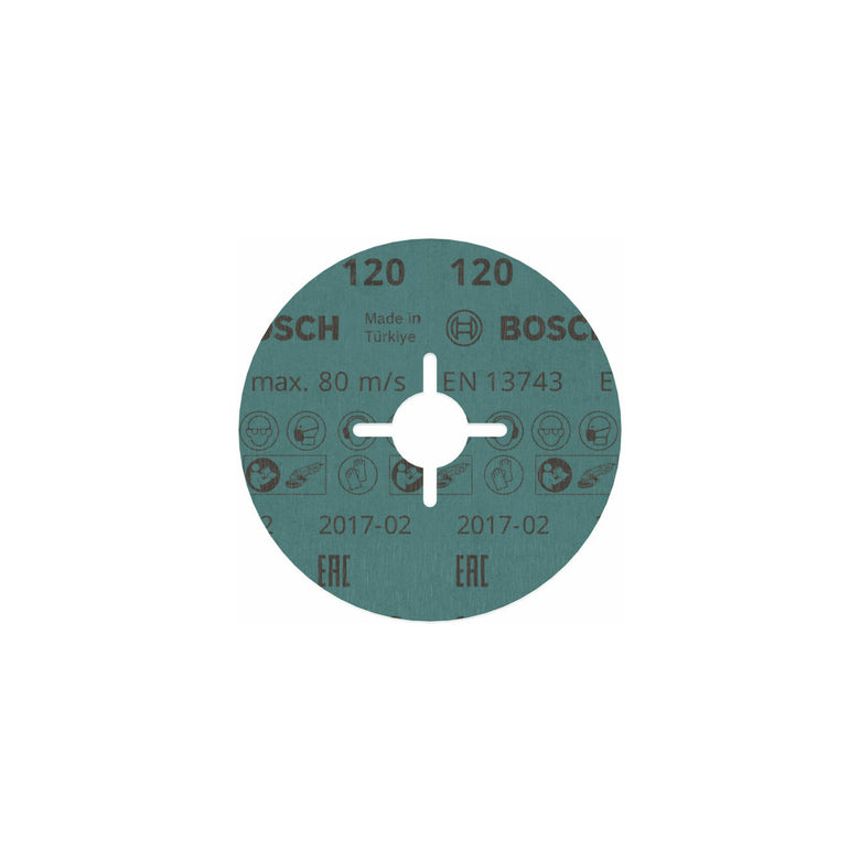 Bosch Fiberschleifscheibe R780 Best for Metal and Inox 115 x 22,23 mm 120 50 Stk