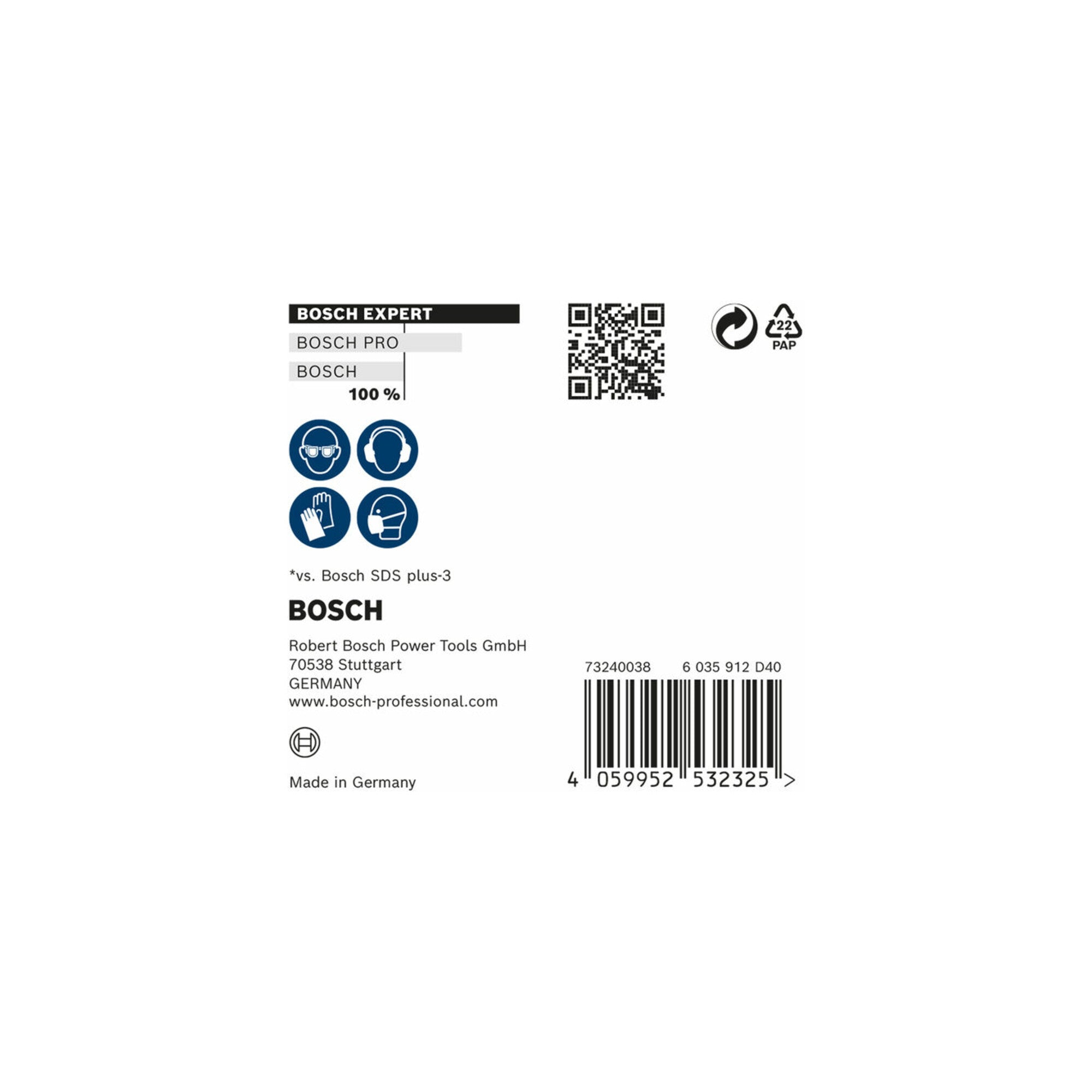 Bosch Hartmetall-Hammerbohrer EXPERT„7X“ SDS-plus,⌀xganze Länge: 6X115mm 10 Stk