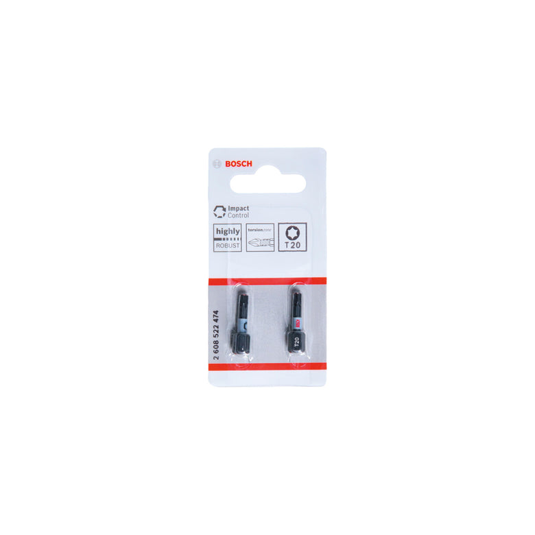 Bosch Impact Control T20 Insert Bits 2 Stk
