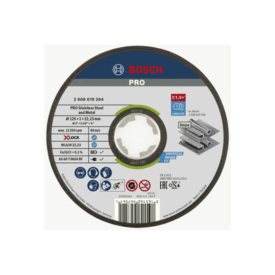 Bosch Power Tools X-LOCK Trennscheibe 125x1mm Rapido INOX 2608619264 25 Stk