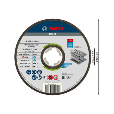 Bosch Power Tools X-LOCK Trennscheibe 125x1mm Rapido INOX 2608619264 25 Stk