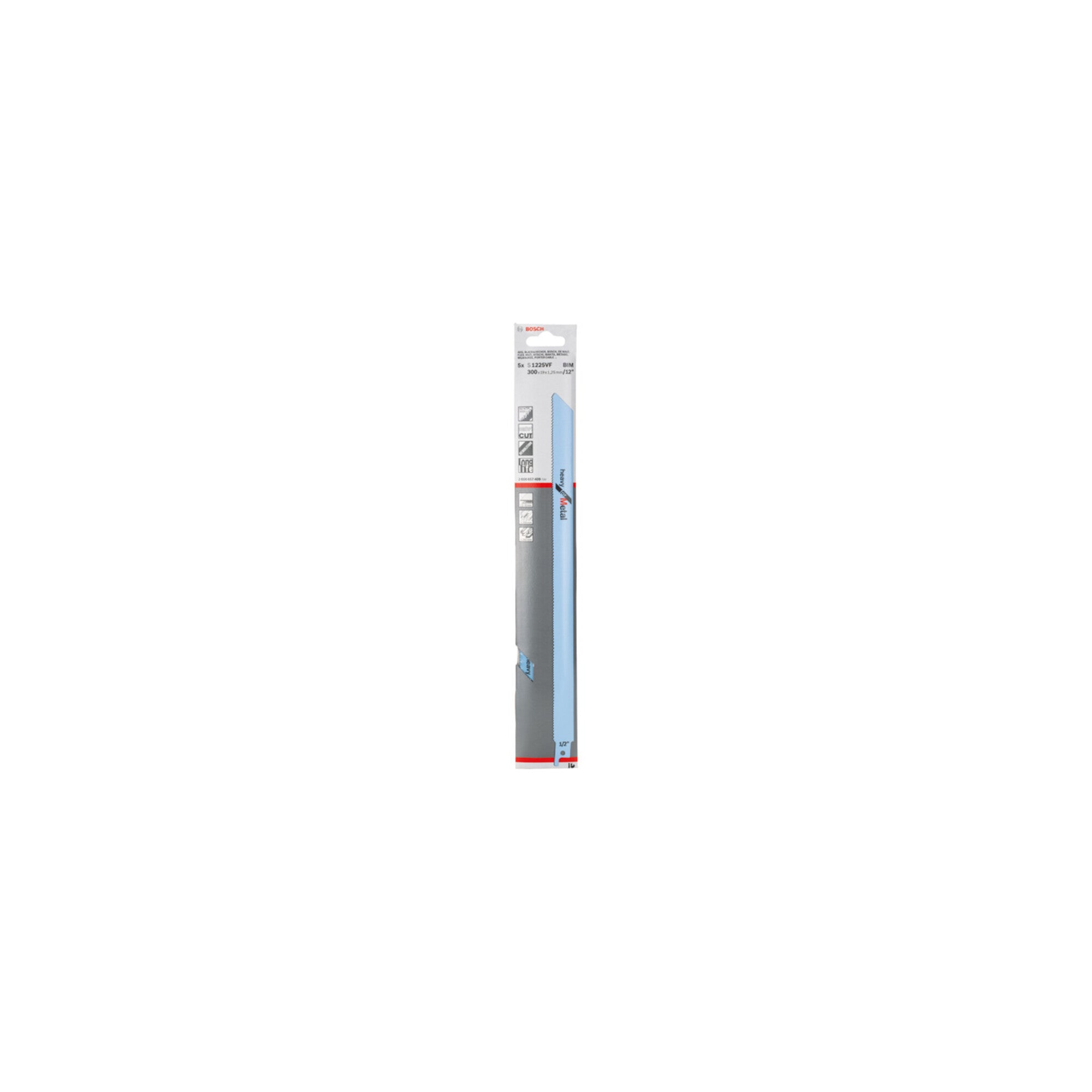 Bosch Säbelsägeblatt S 1225 VF, Heavy for Metal 5 Stk