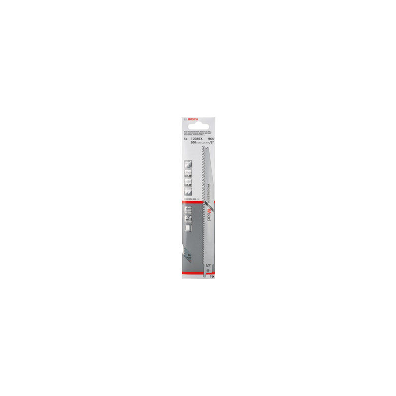Bosch Säbelsägeblatt S 2345 X, Progressor for Wood 5 Stk