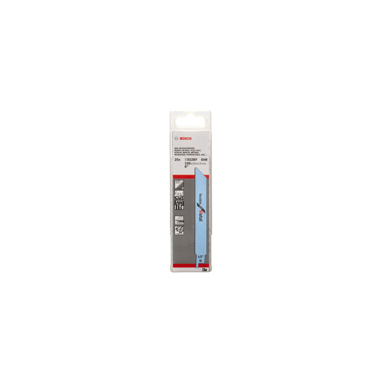 Bosch Säbelsägeblatt S 922 BF, Flexible for Metal 25 Stk