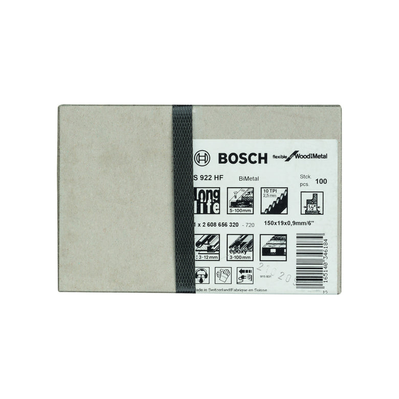 Bosch Säbelsägeblatt S 922 HF, Flexible for Wood and Metal