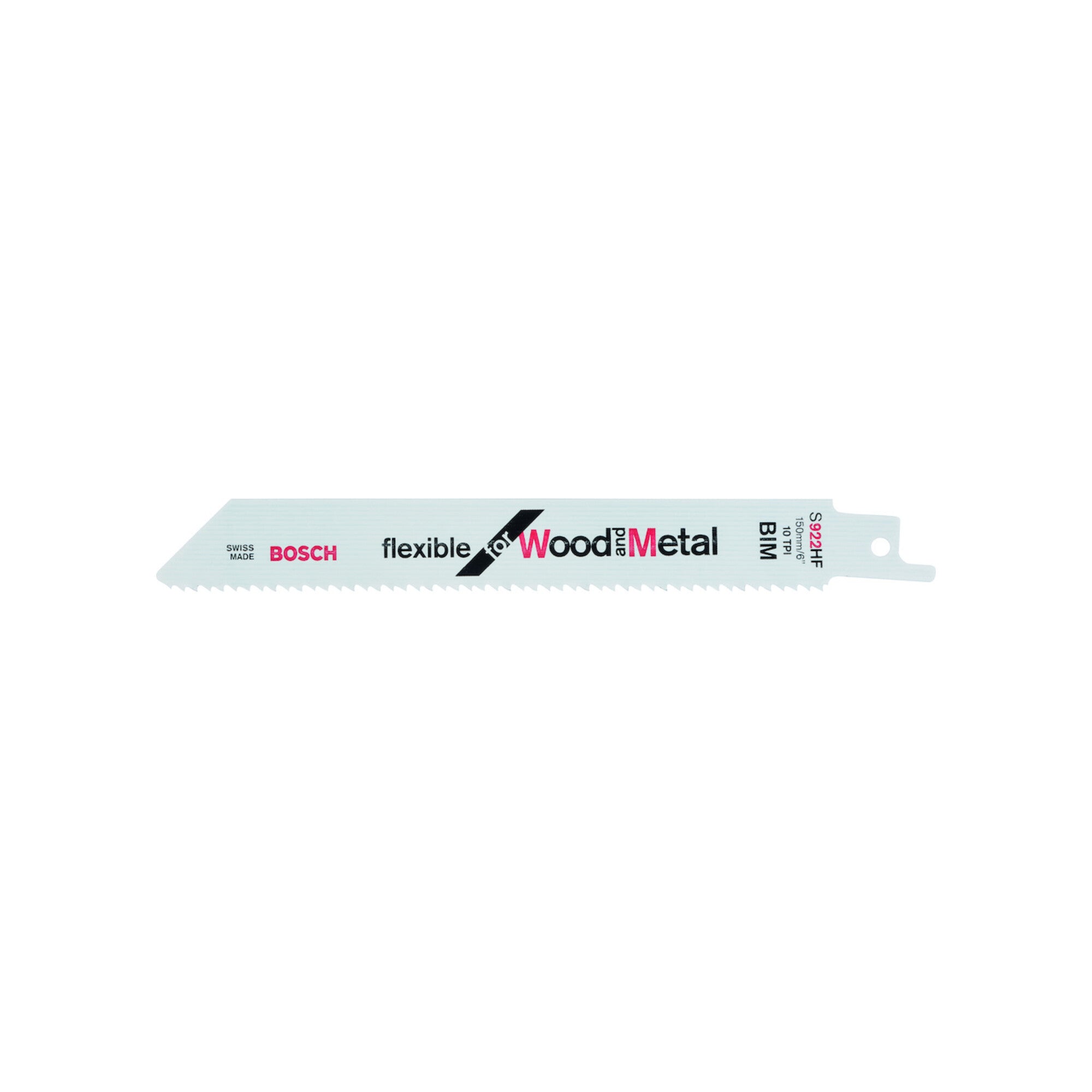 Bosch Säbelsägeblatt S 922 HF, Flexible for Wood and Metal