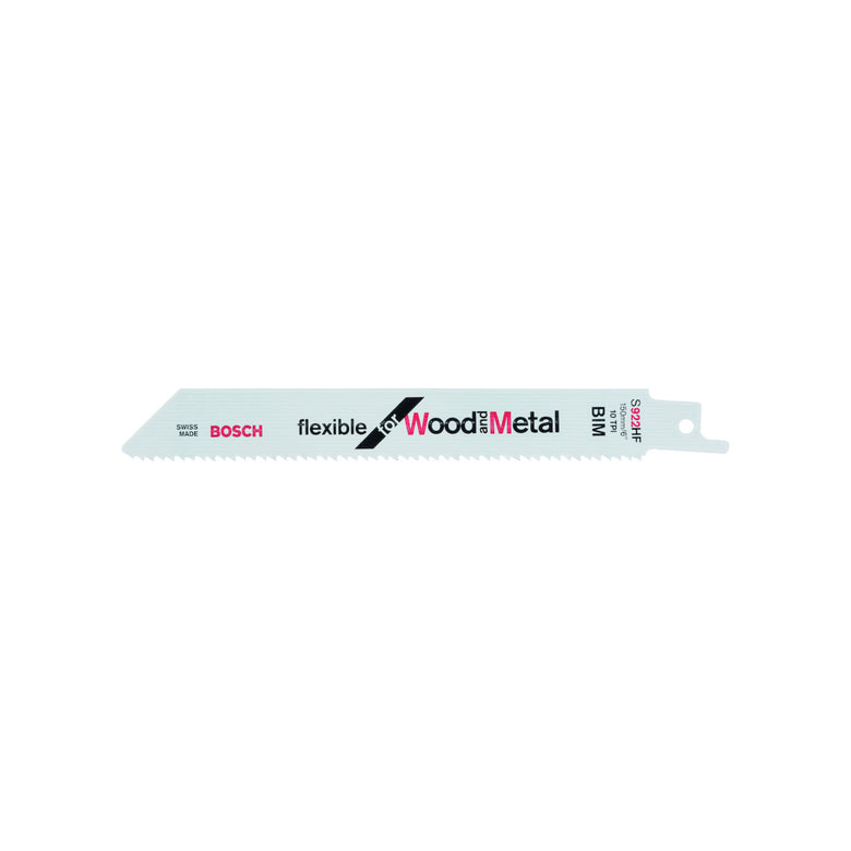 Bosch Säbelsägeblatt S 922 HF, Flexible for Wood and Metal