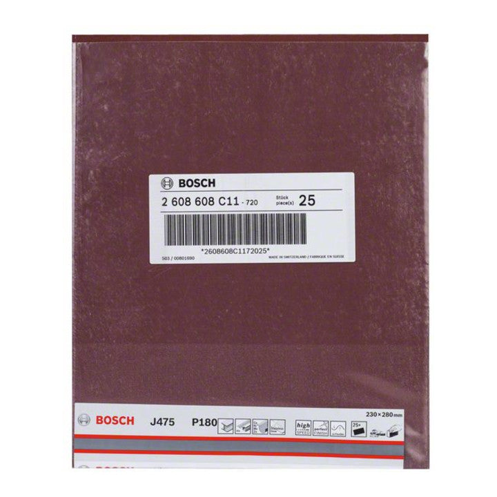 Bosch Schleifblatt Papier J475 Best for Metal 230 x 280 mm 180 ungelocht 25 Stk