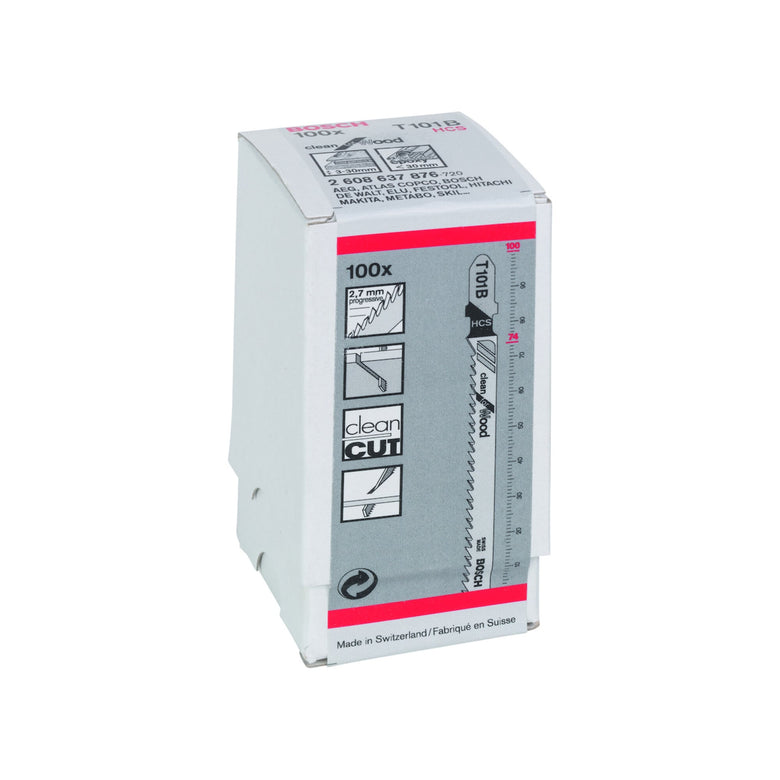 Bosch Stichsägeblatt T 101 B Pack a 100 Stück
