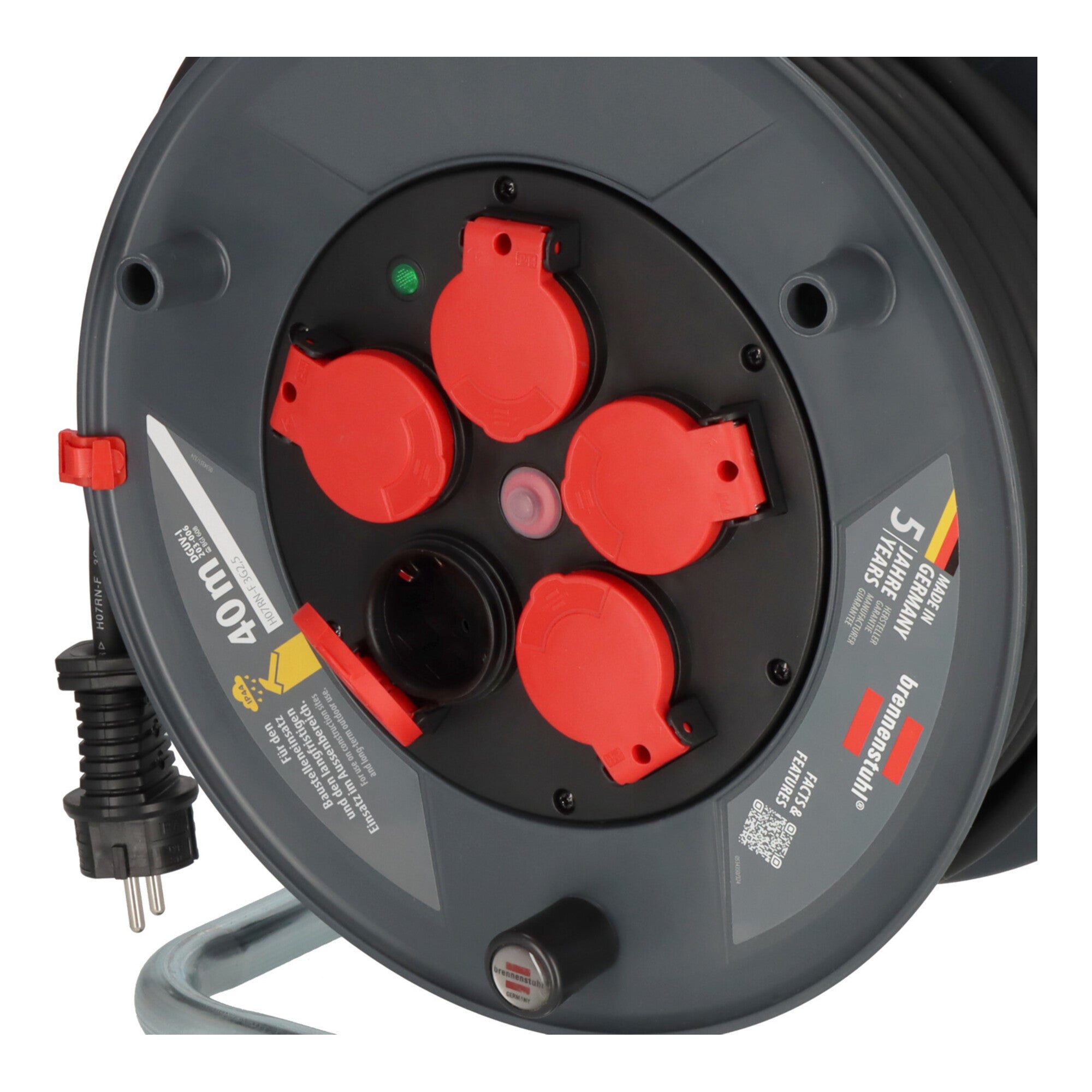 Brennenstuhl Professional Kabeltrommel 320 KU 4200 IP44, 40m H07RN-F 3G2,5