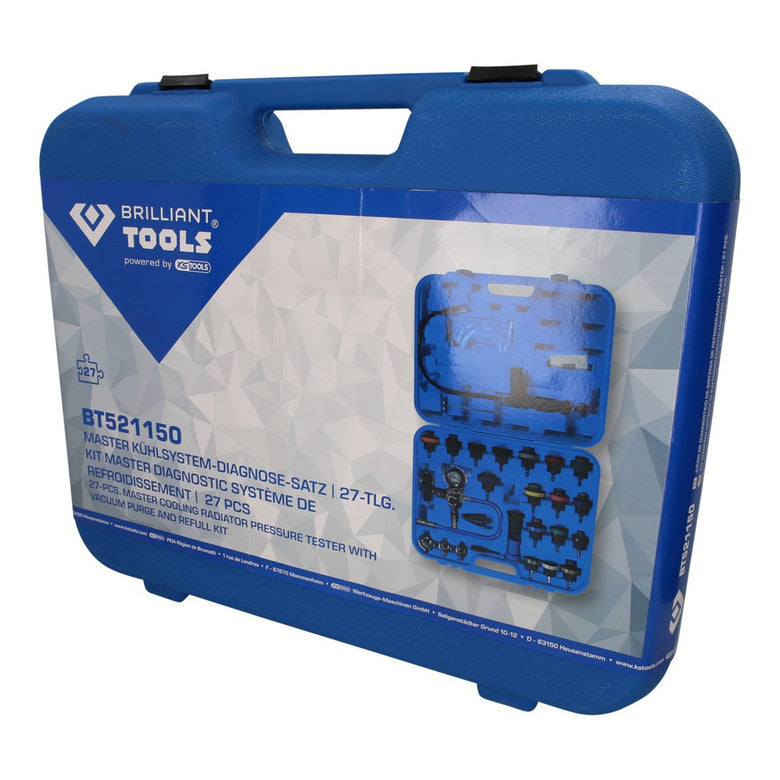 Brilliant Tools Master Kühlsystem-Diagnose-Satz, 28-tlg