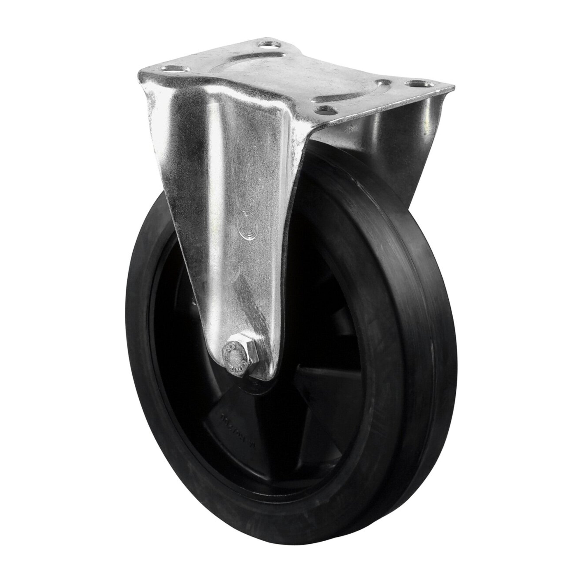 BS Rollen Bockrolle Elastikreifen schwarz Ø 200 mm