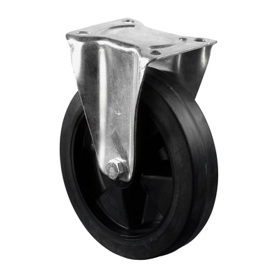 BS Rollen Bockrolle Elastikreifen schwarz Ø 200 mm