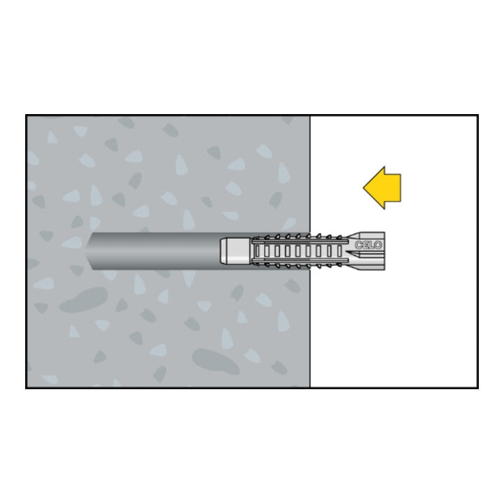 CELO Mehrzweckdübel MZK 10 mit Kragen in der Runddose