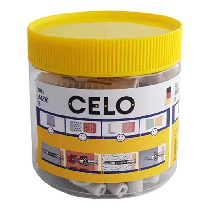 CELO Mehrzweckdübel MZK 8 mit Kragen in der Runddose