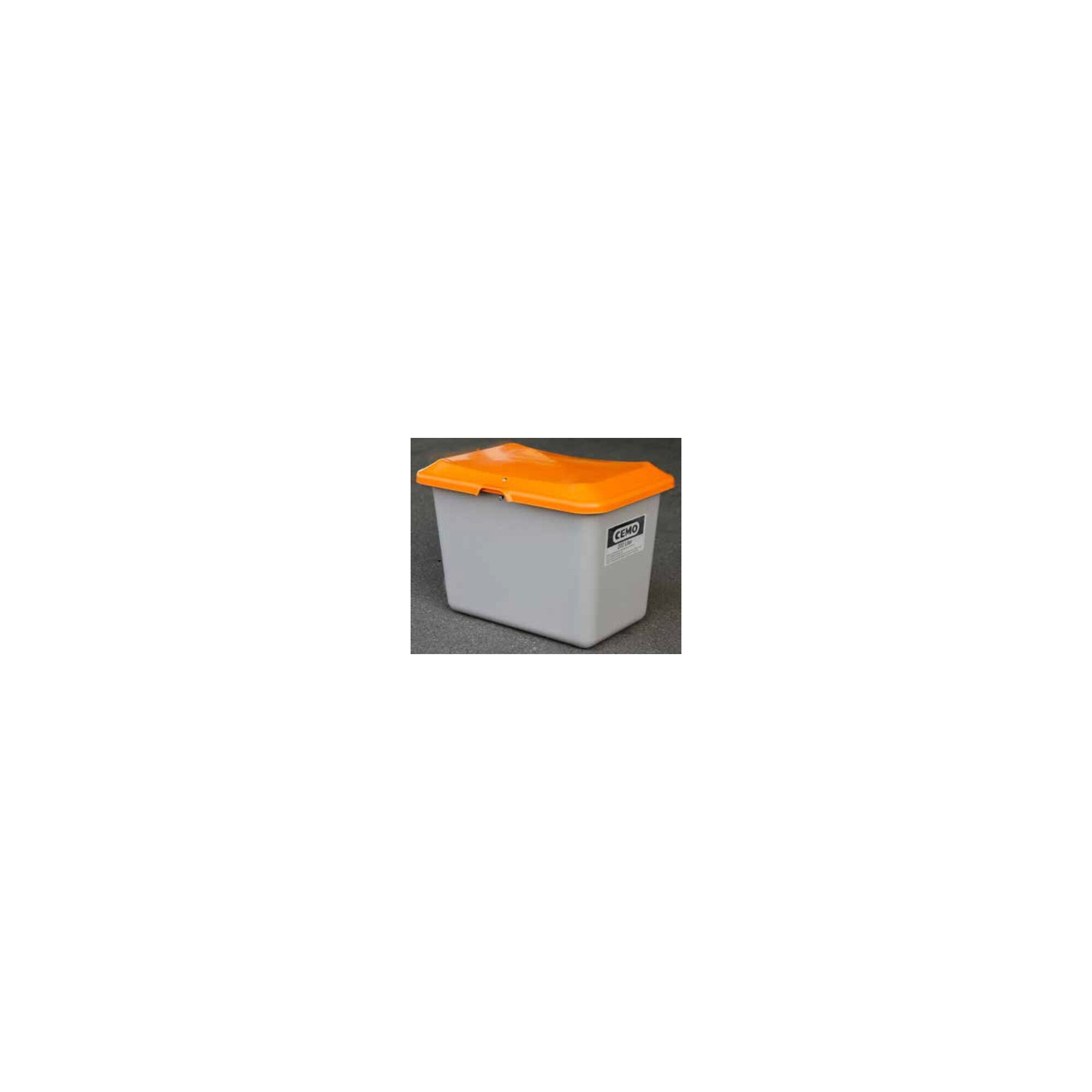 CEMO Streugutbehälter Plus3 200 Liter ohne Entnahme grün/orange