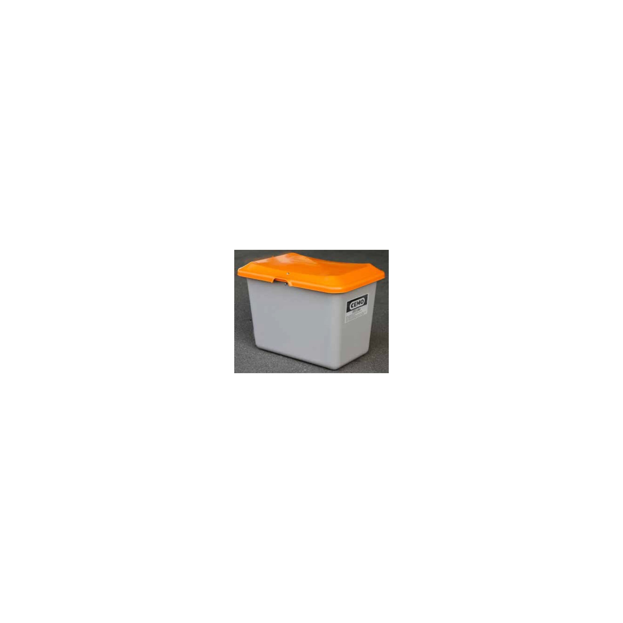 CEMO Streugutbehälter Plus3 200 Liter ohne Entnahme grün/orange