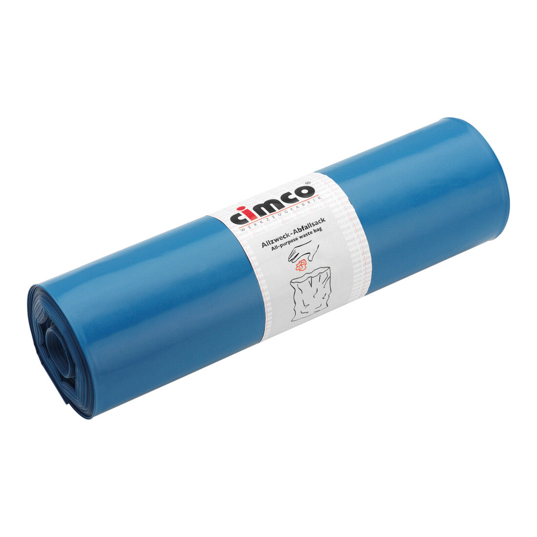 Cimco Müllbeutel 120l, blau 25 Sack auf Rolle 145001