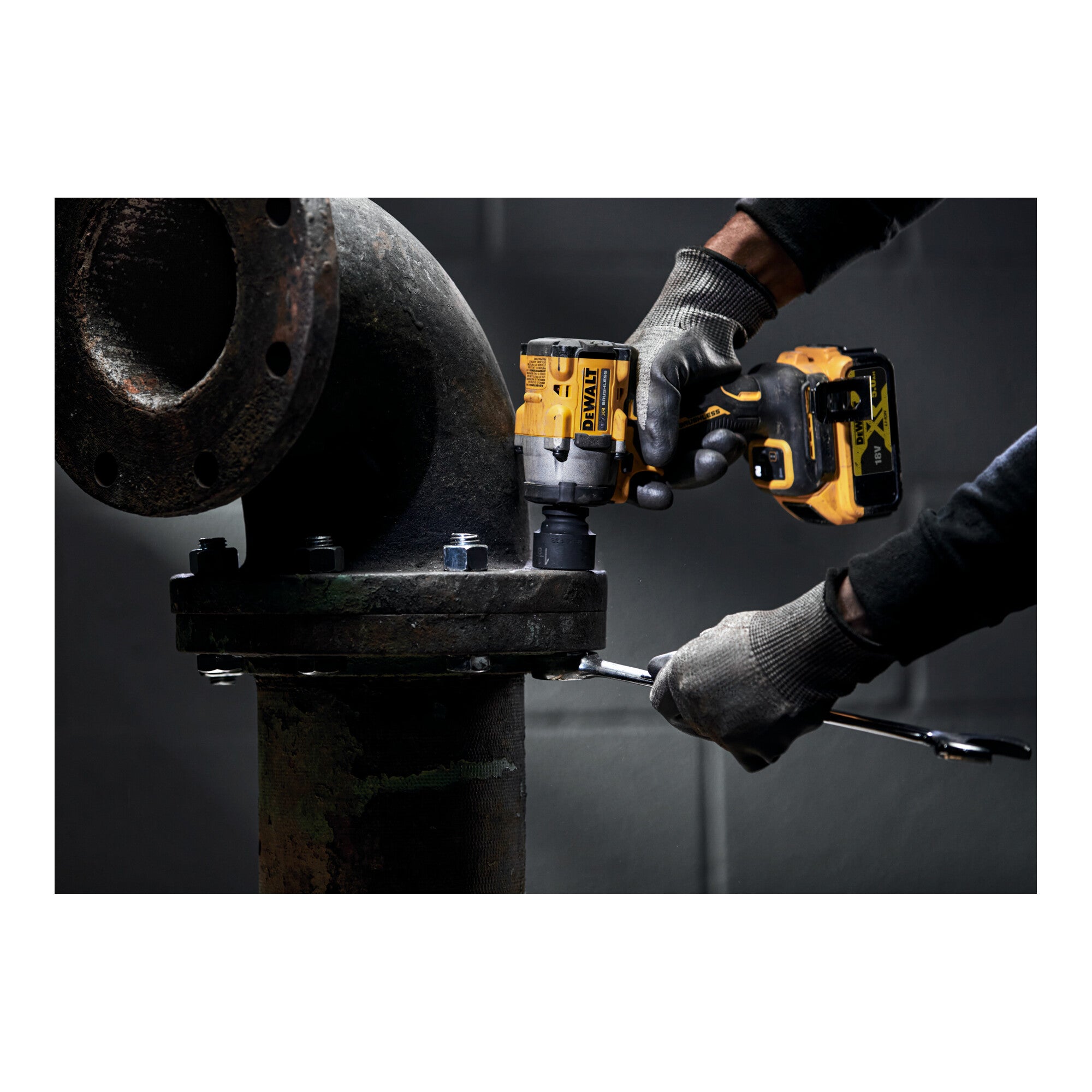 DEWALT 18V XR Akku-Schlagschrauber, 1/2" (bürstenlos), max. 406 Nm -