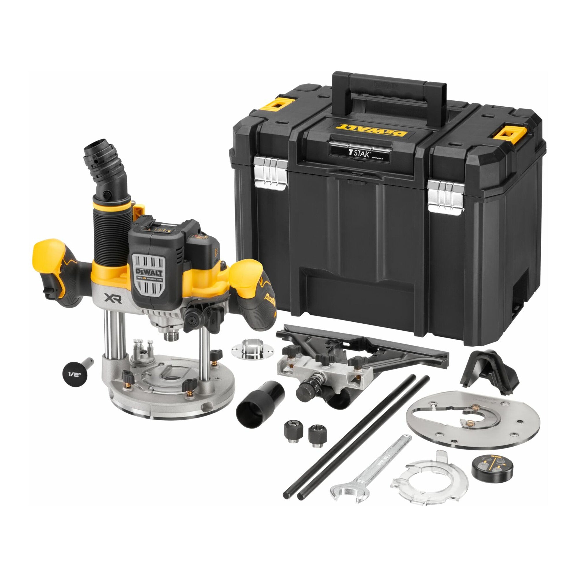 Dewalt Akku-Oberfräse 18 V DCW620NT-XJ, bürstenlos (Basisversion)