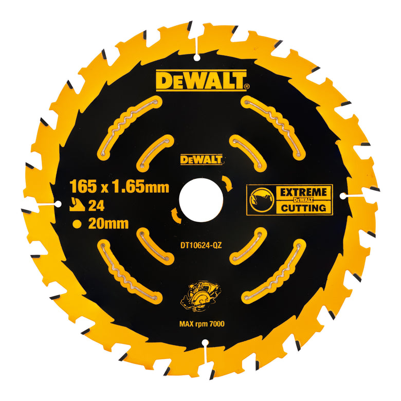 DEWALT Kreissägeblatt Akku 165/20 mm 24WZ DT10624-QZ