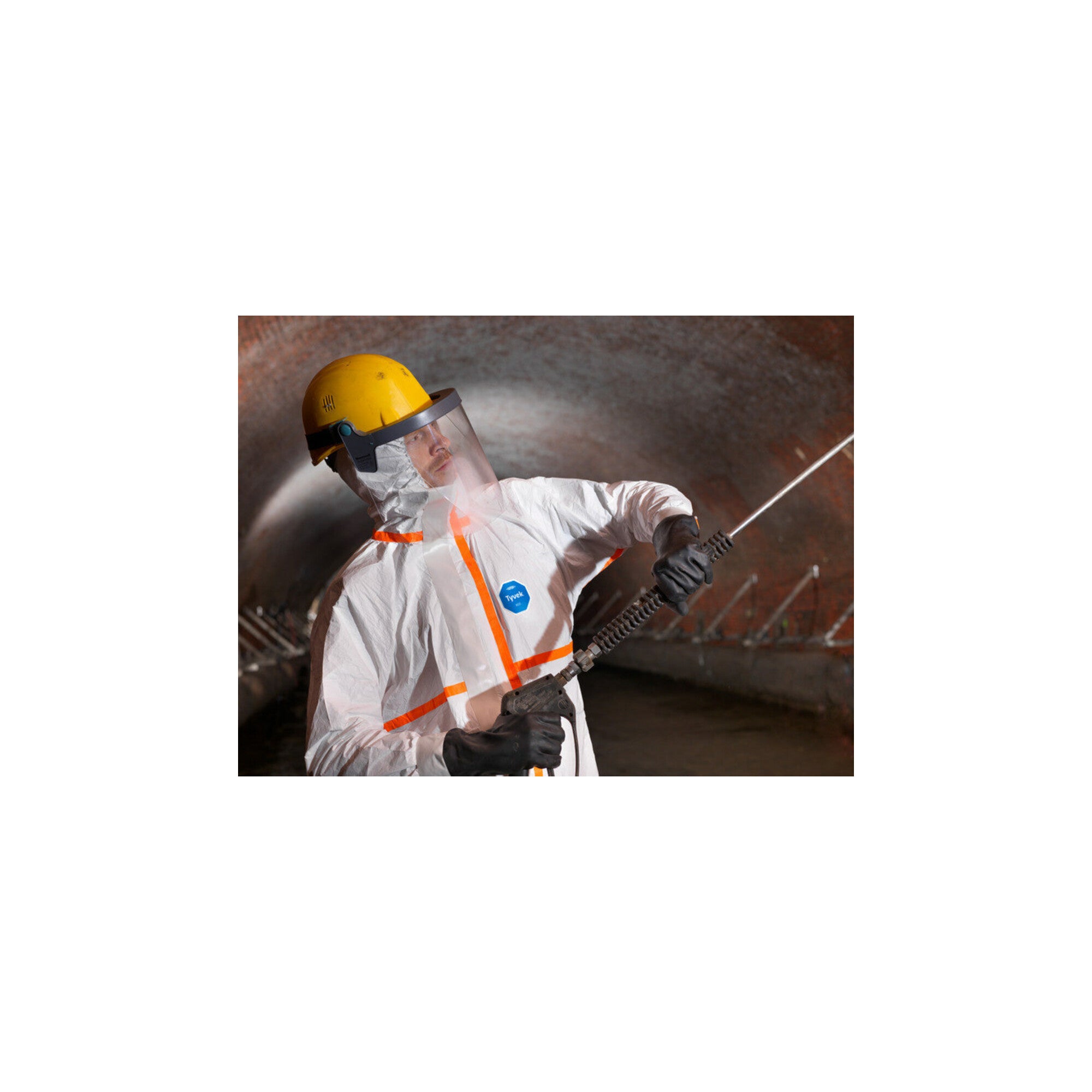 Dupont Schutzoverall Typ 3/4/5/6 Tyvek 800J, weiß, Unisex-Größe: 2XL