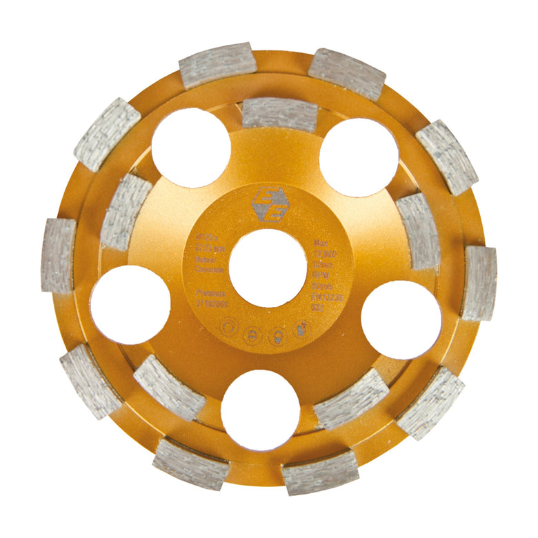 Eibenstock Diamant-Schleifteller Ø 125 mm -Premium- für Beton (gold)